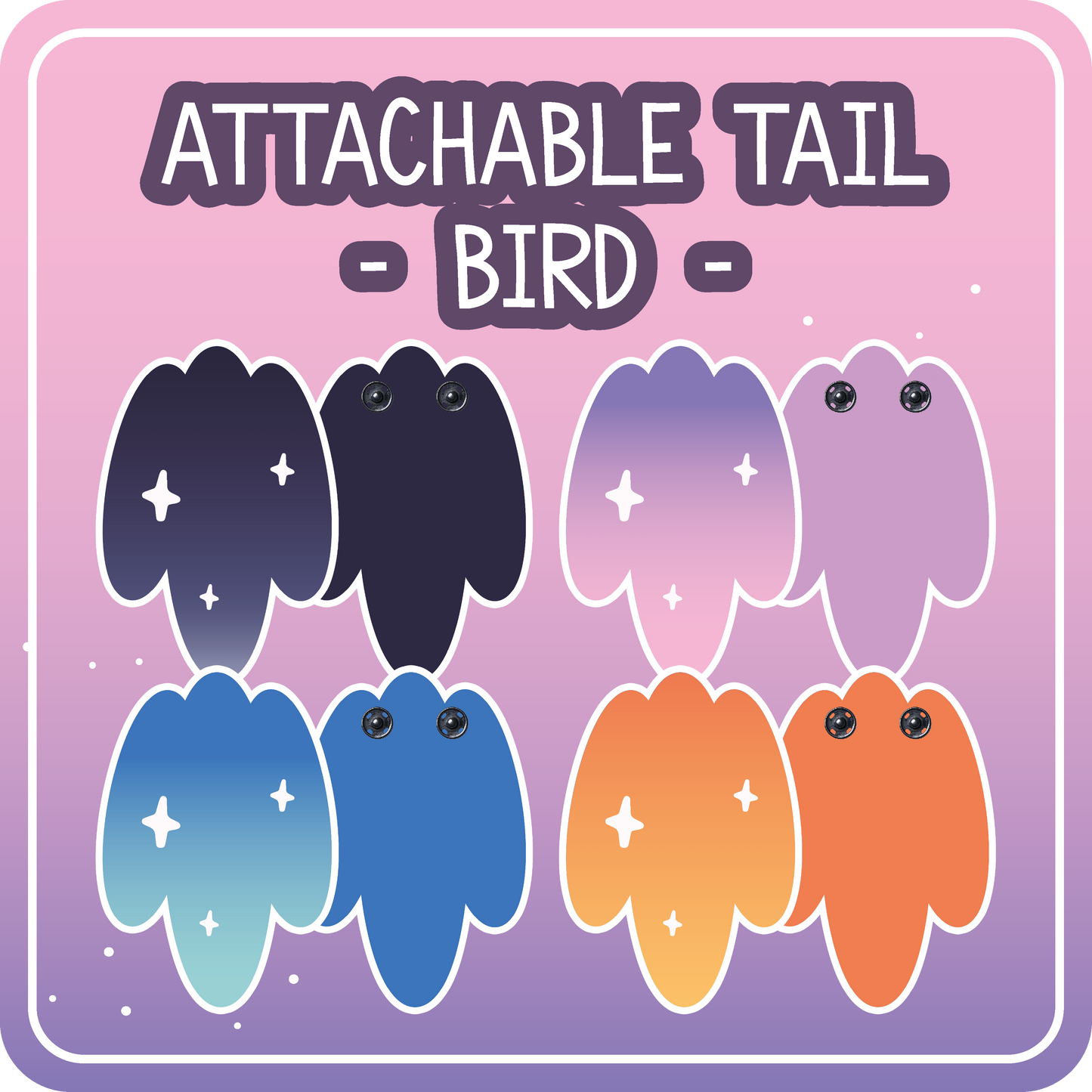 Kawaii Kompanions Ita Bag Exchangable Tails Bird