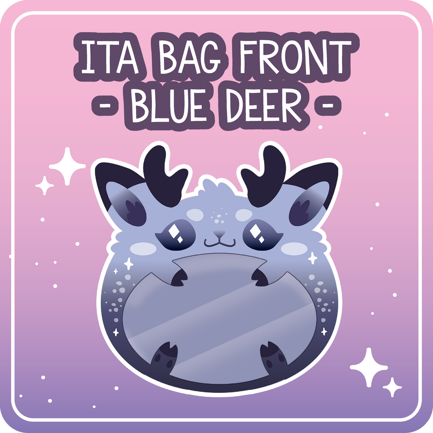 Kawaii Kompanions Ita Bag Exchangable Front Designs Deer - 4 different colors -