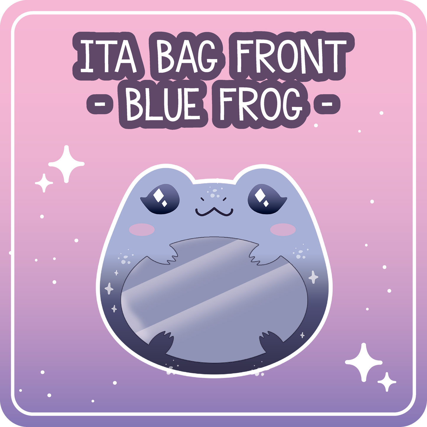 Kawaii Kompanions Ita Bag Exchangable Front Designs Frog - 4 different colors -