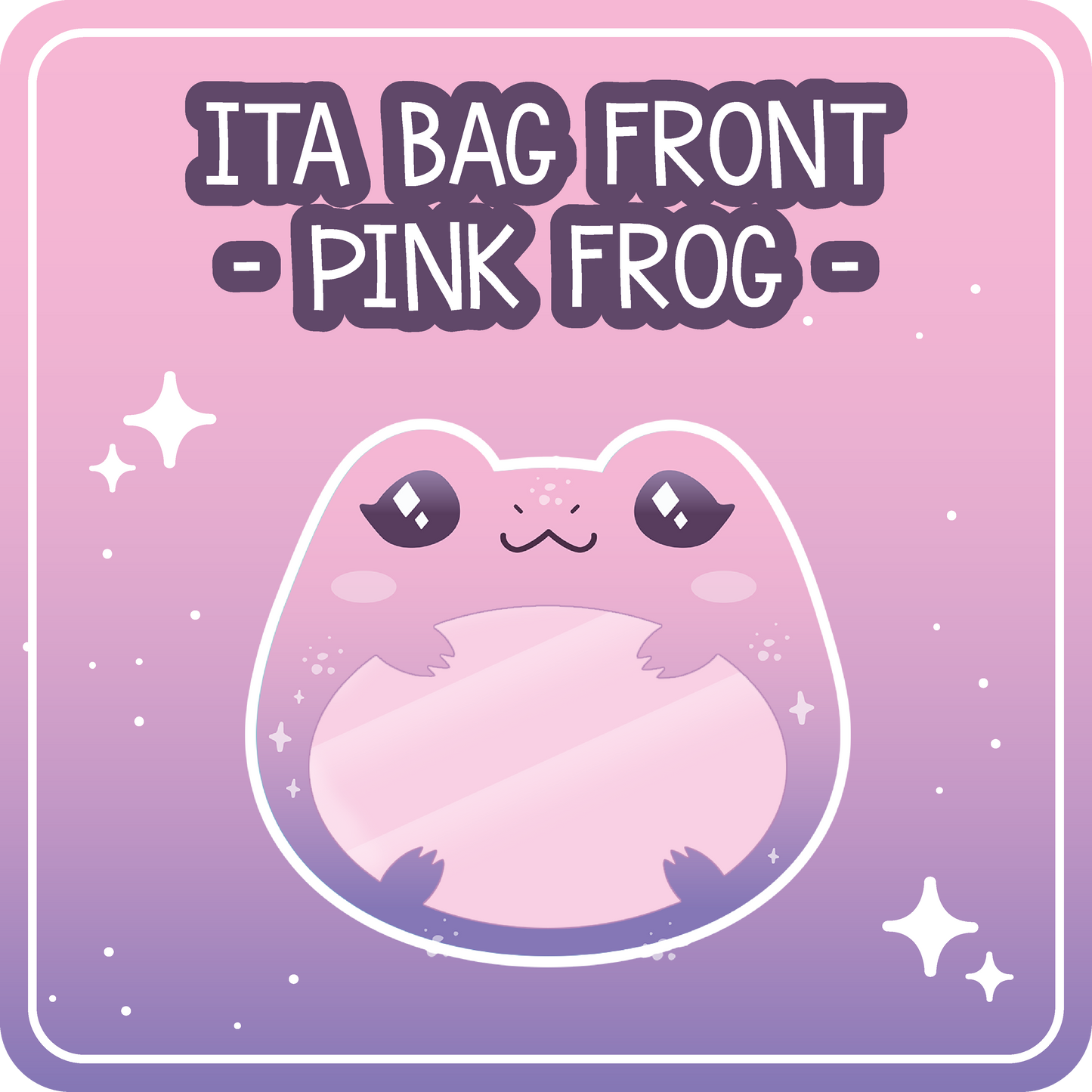 Kawaii Kompanions Ita Bag Exchangable Front Designs Frog - 4 different colors -