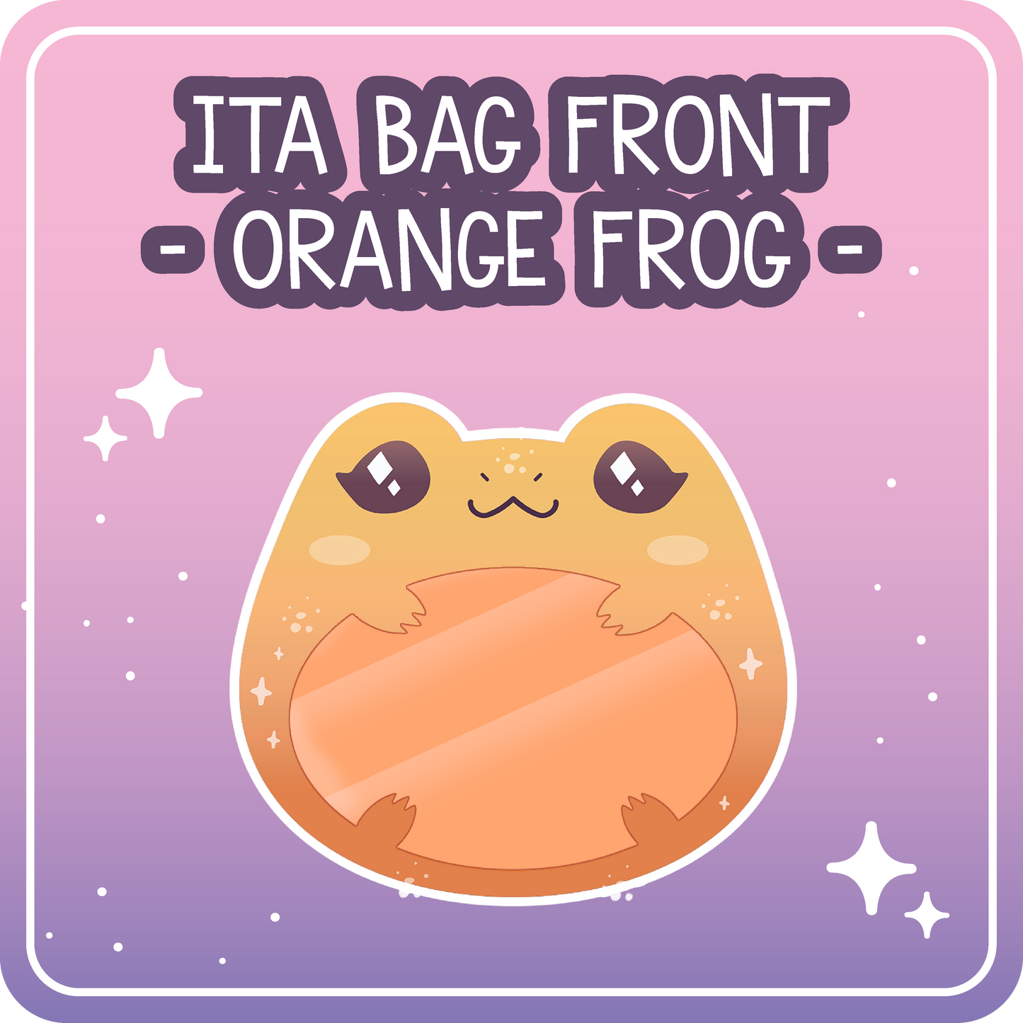 Kawaii Kompanions Ita Bag Exchangable Front Designs Frog - 4 different colors -