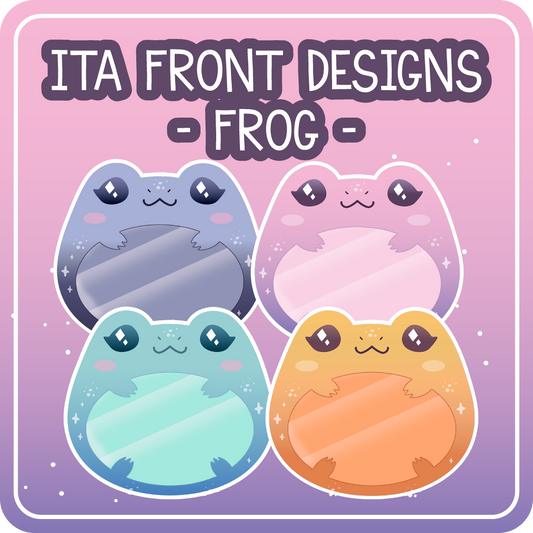 Kawaii Kompanions Ita Bag Exchangable Front Designs Frog - 4 different colors -