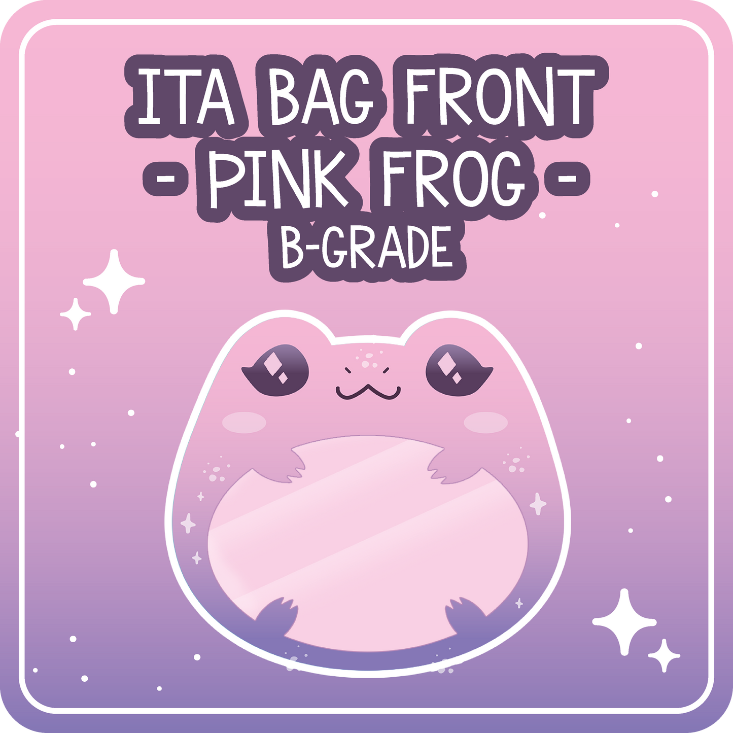 Kawaii Kompanions Ita Bag Exchangable Front Designs Frog - 4 different colors -