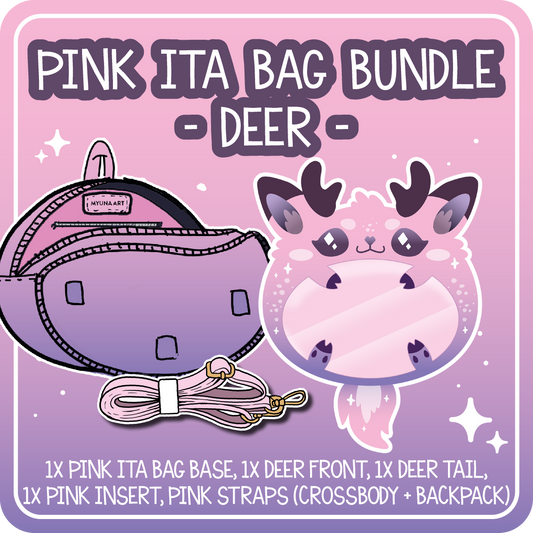 Kawaii Kompanions Ita Bag Bundle Pink Deer