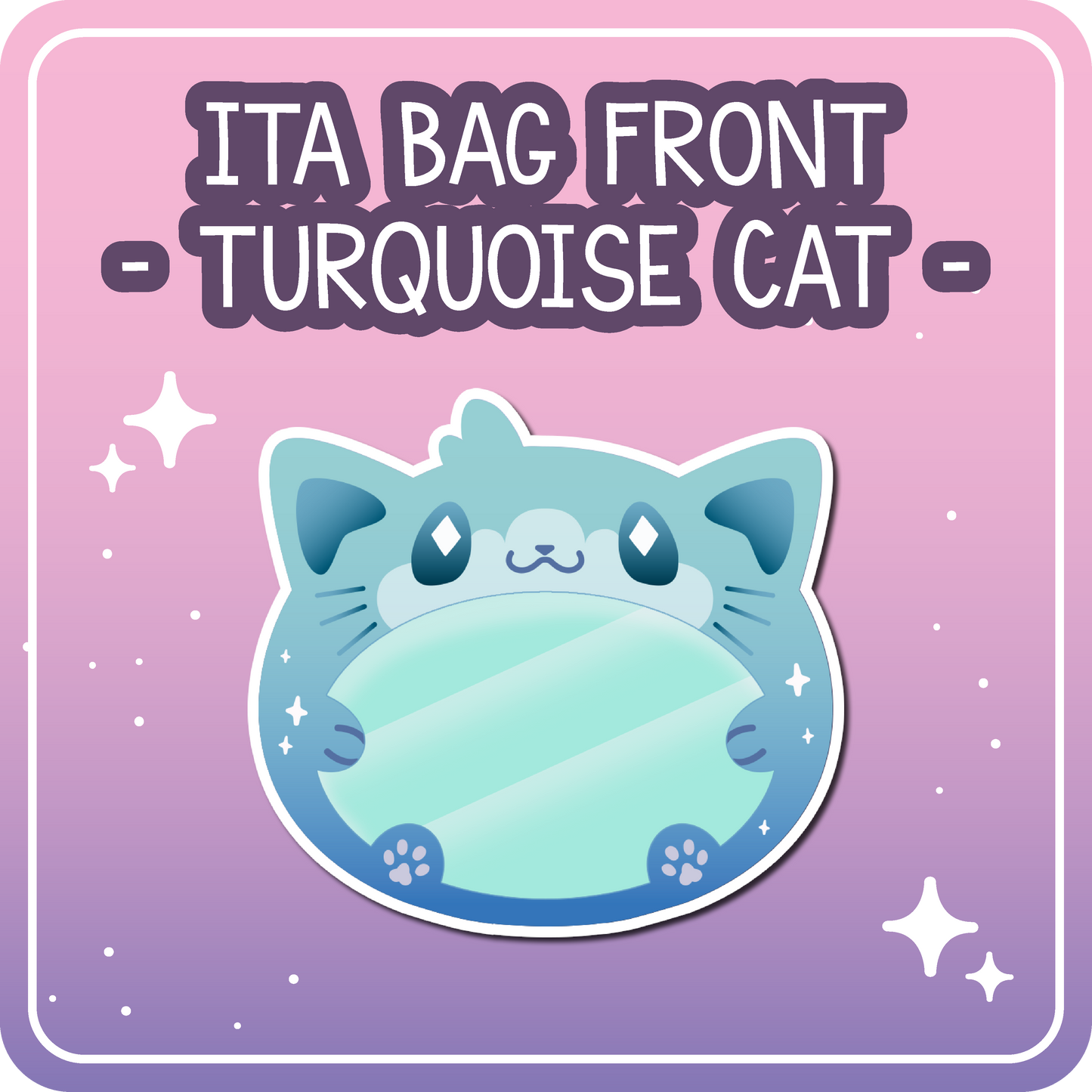 Kawaii Kompanions Ita Bag Bundle Teal Cat