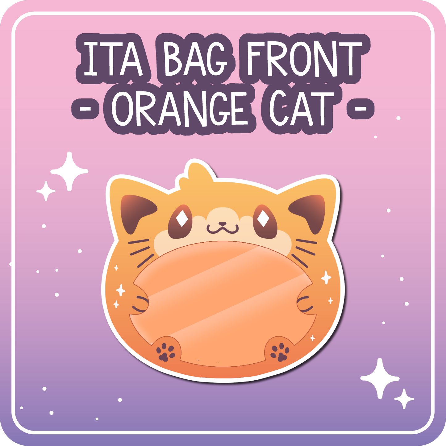 Kawaii Kompanions Ita Bag Exchangable Front Designs Cat - 4 different colors -