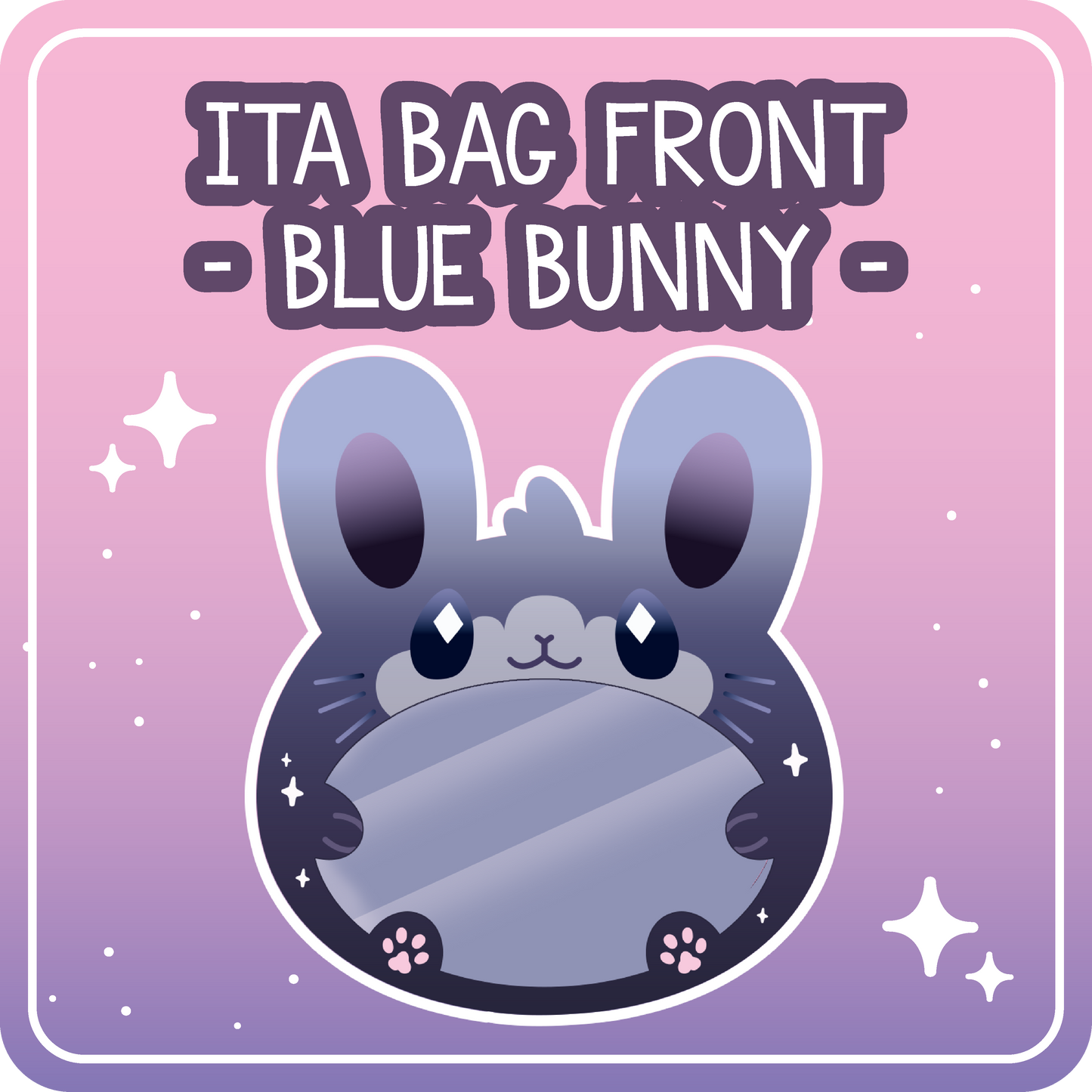 Kawaii Kompanions Ita Bag Exchangable Front Designs Bunny - 4 different colors -