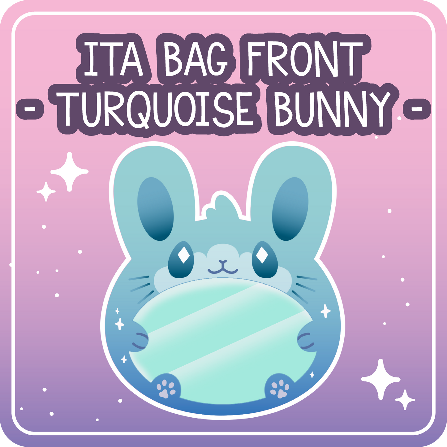 Kawaii Kompanions Ita Bag Exchangable Front Designs Bunny - 4 different colors -