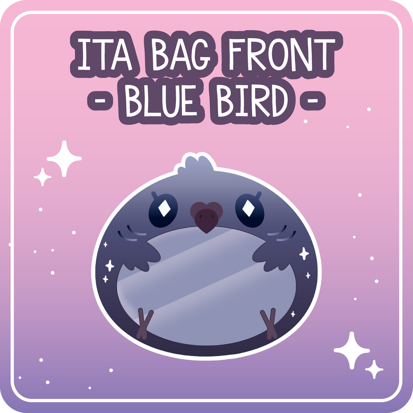 Kawaii Kompanions Ita Bag Exchangable Front Designs Bird - 4 different colors -