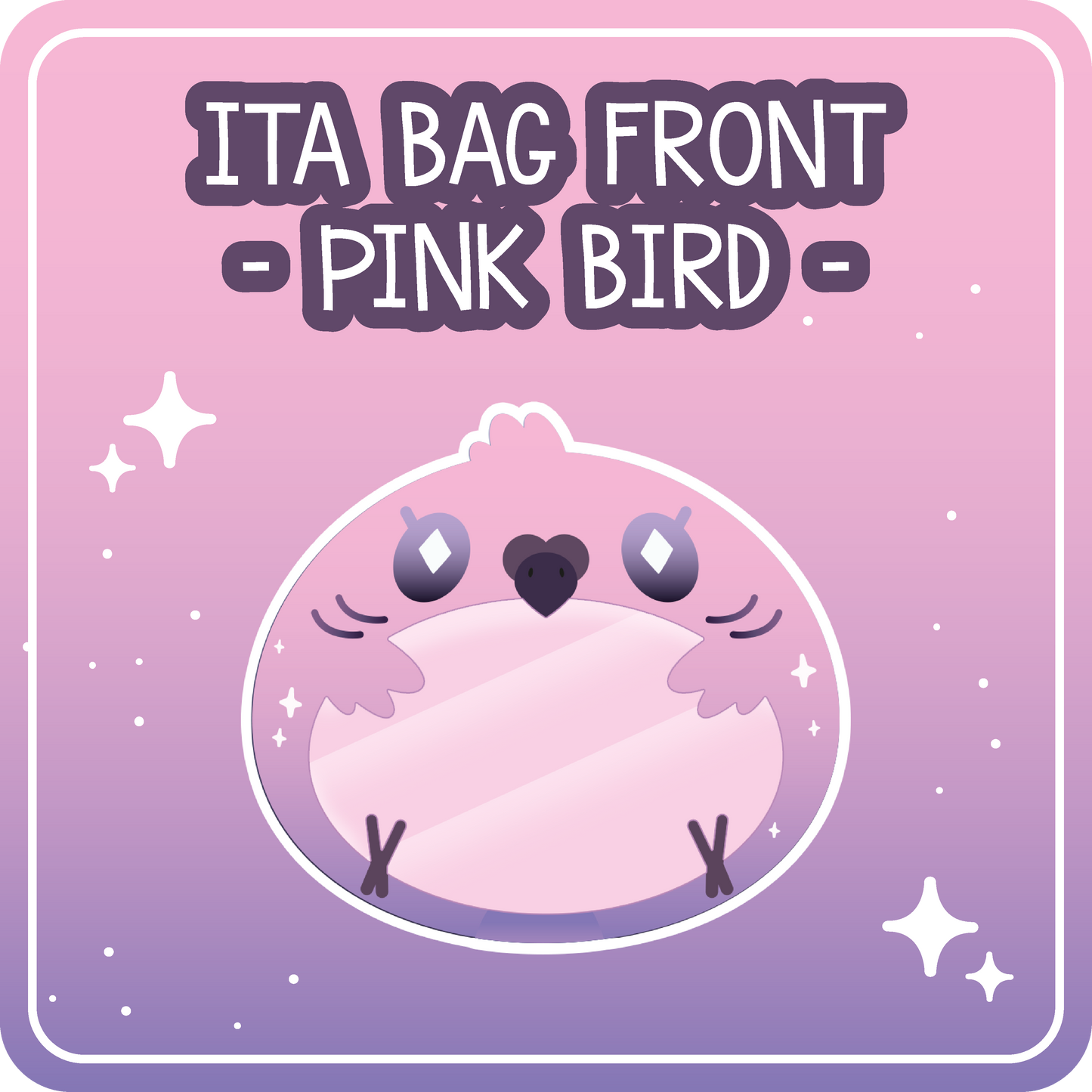 Kawaii Kompanions Ita Bag Exchangable Front Designs Bird - 4 different colors -