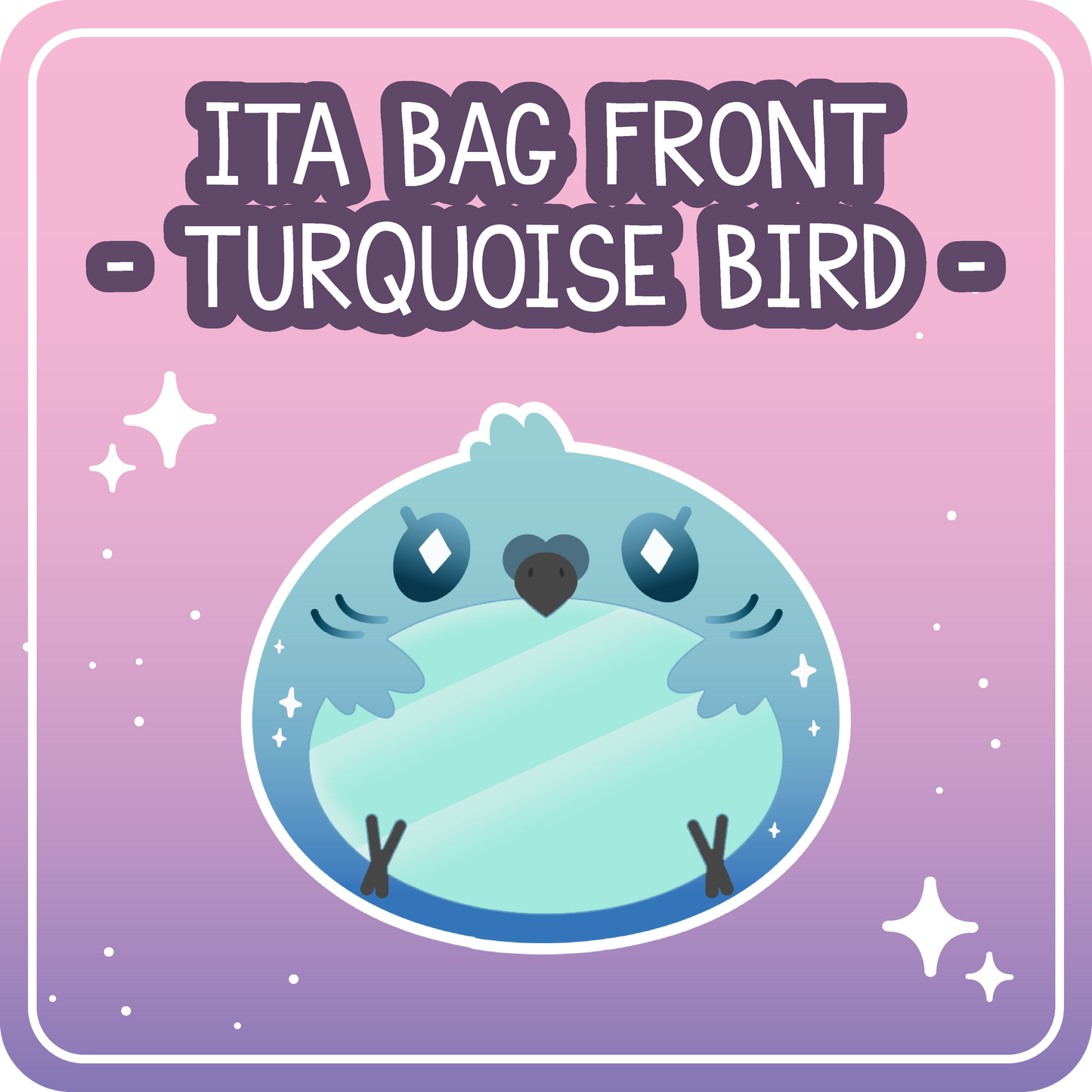 Kawaii Kompanions Ita Bag Exchangable Front Designs Bird - 4 different colors -