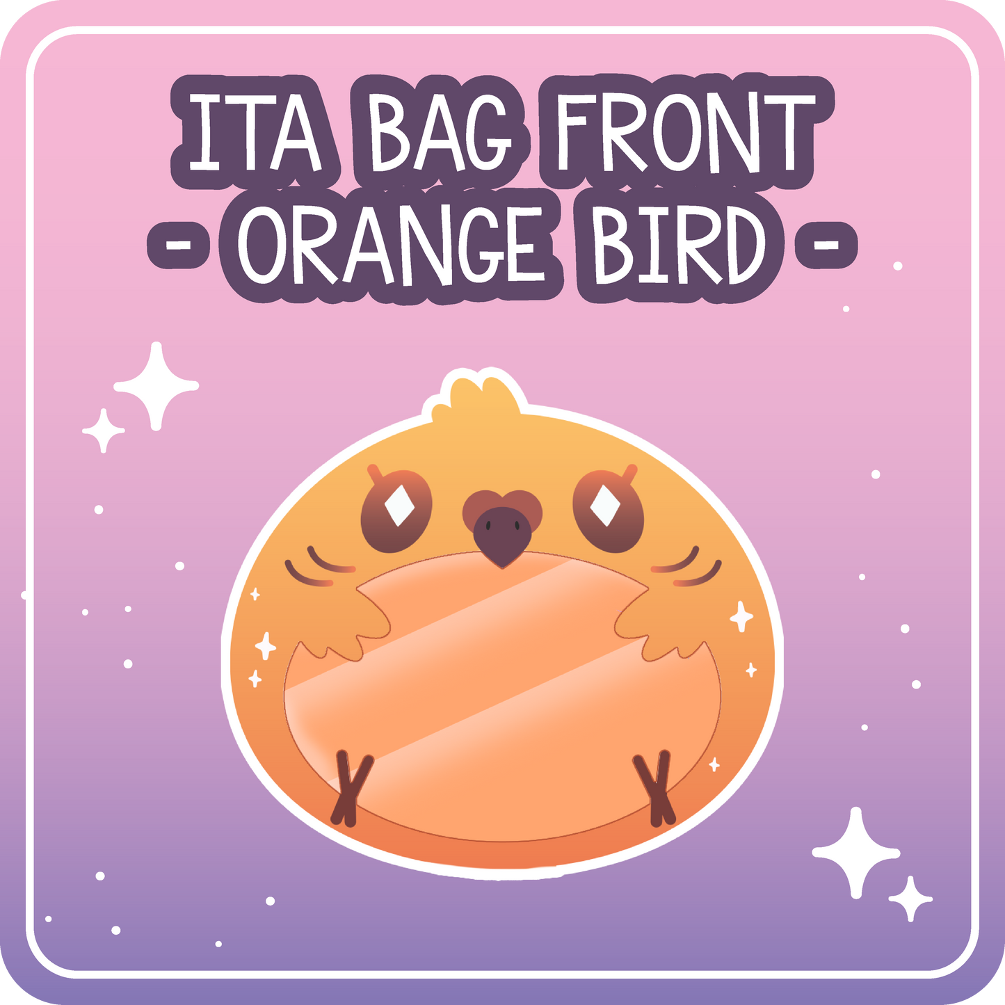 Kawaii Kompanions Ita Bag Exchangable Front Designs Bird - 4 different colors -