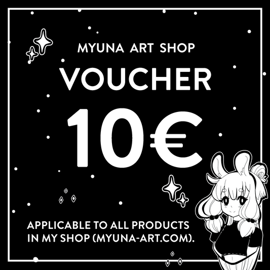 Myuna Art Gift Card/Voucher (different values <3)