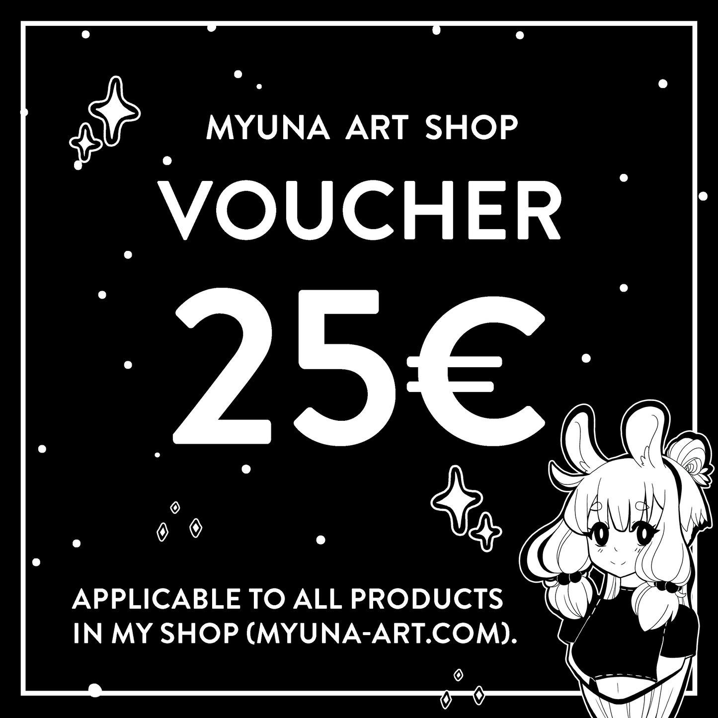 Myuna Art Gift Card/Voucher (different values <3)