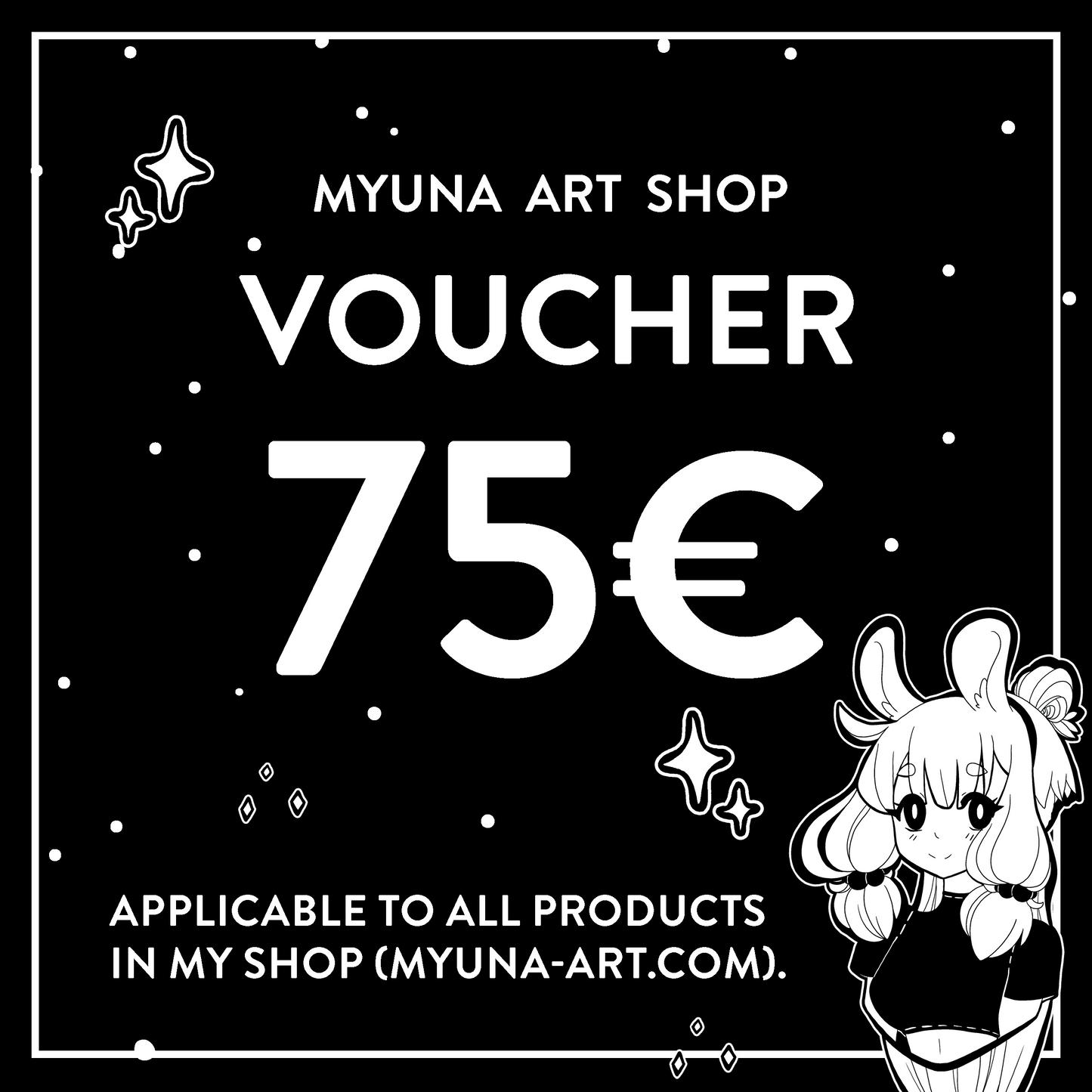 Myuna Art Gift Card/Voucher (different values <3)