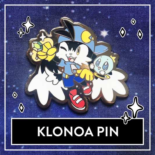 Klonoa & Huepow Hard Enamel Pin