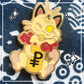Gigantamax Meowth glitter pin
