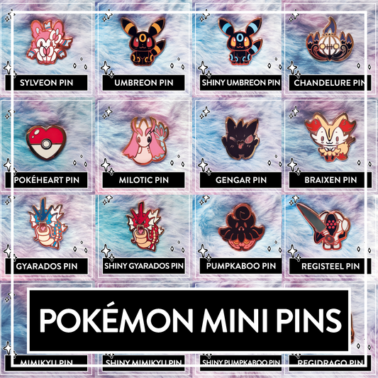Pokemon Mini Pins – Pokémon Hard Enamel Pins, Cute Pokemon Pins, Kawaii Art Pokemon Pins Chibi Style