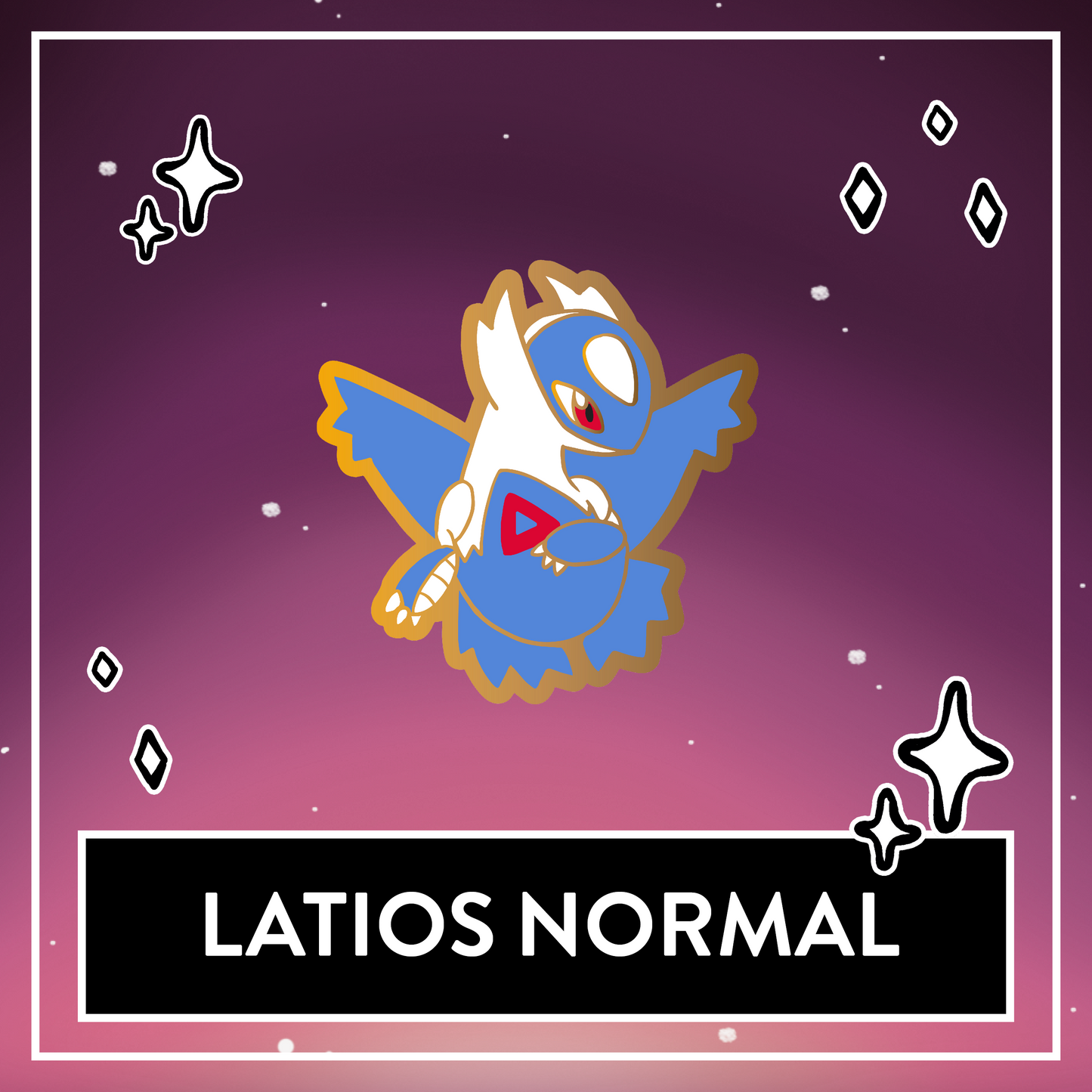 Latios & Latias Mini Pins (Normal & Shiny)