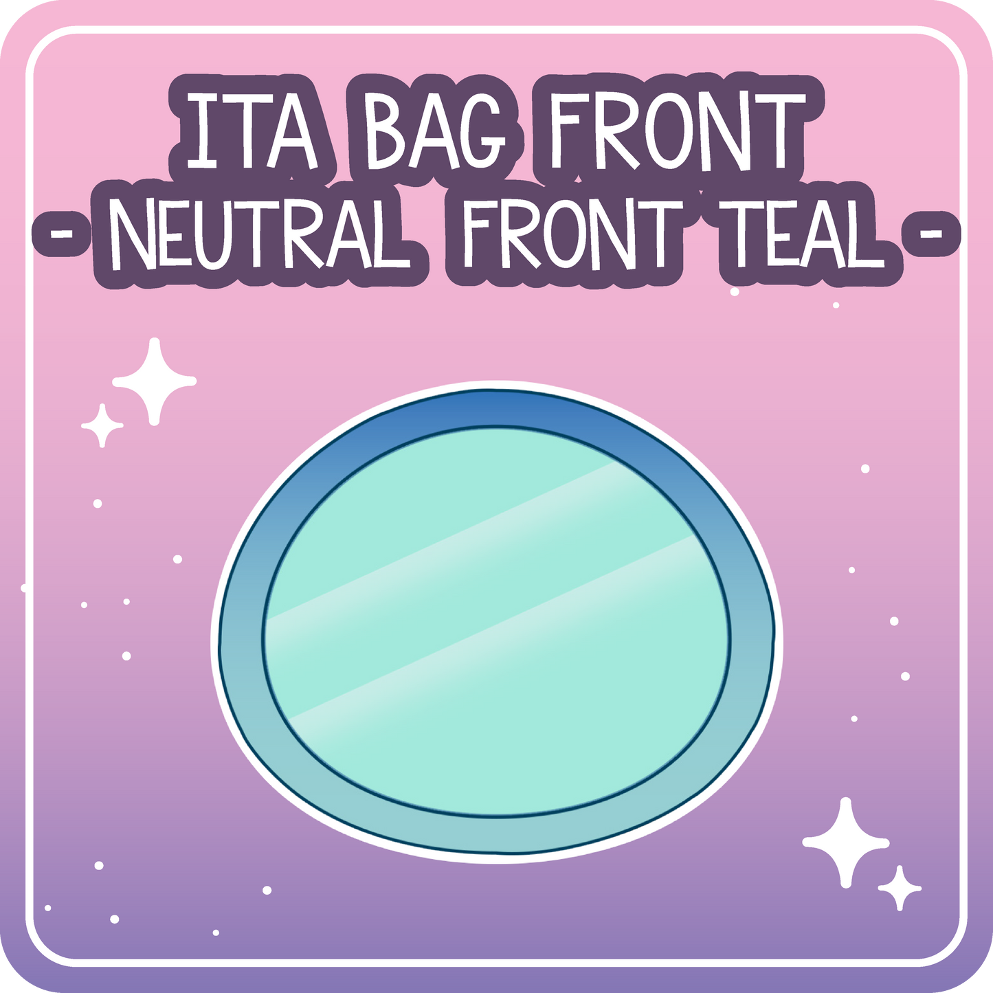 Kawaii Kompanions Ita Bag Exchangable Front Designs Neutral - 4 different colors -