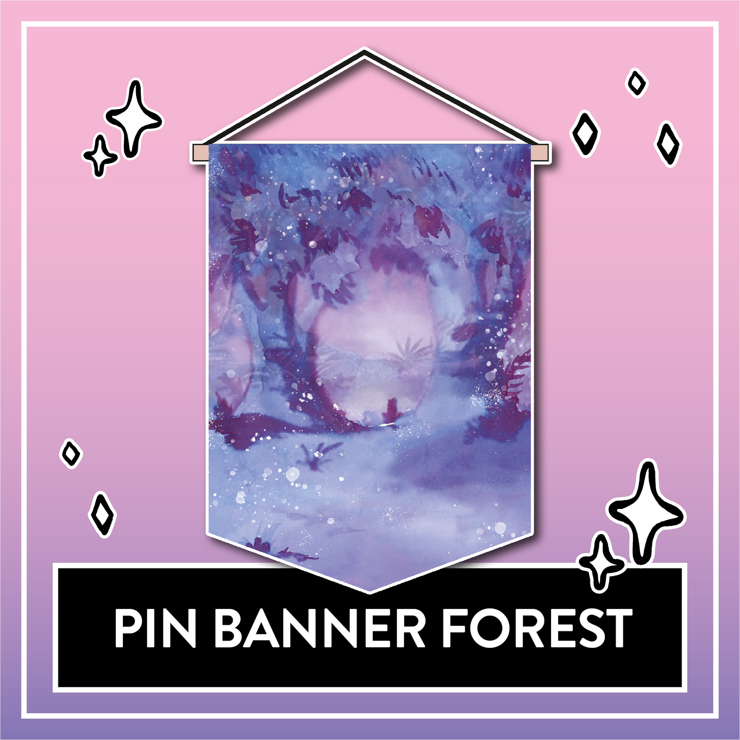 Pin Banner Forest