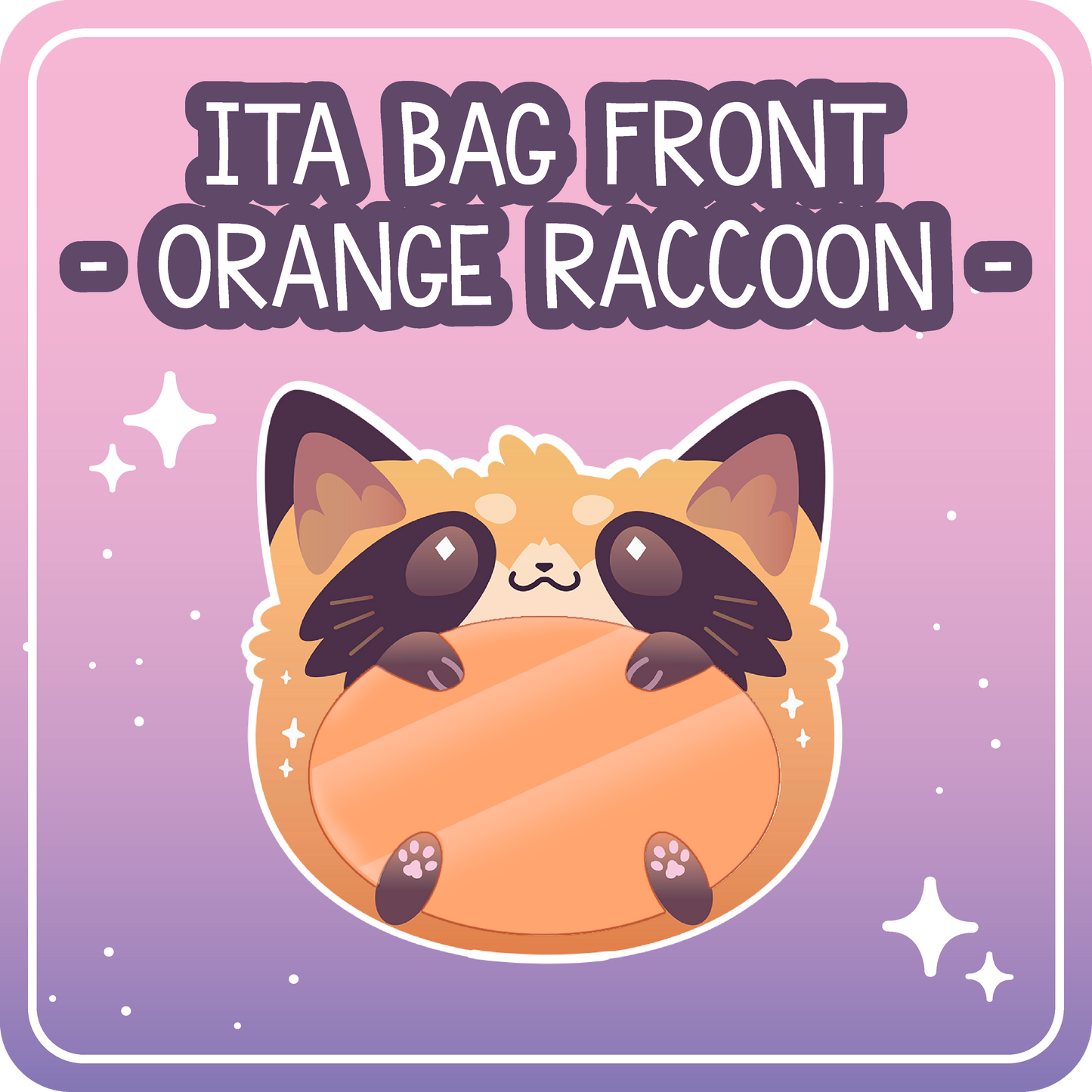 Kawaii Kompanions Ita Bag Bundle Orange Raccoon
