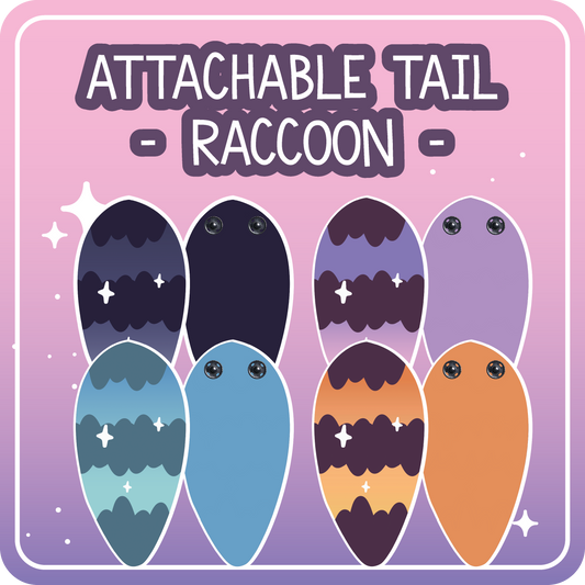 Kawaii Kompanions Ita Bag Exchangable Tails Raccoon