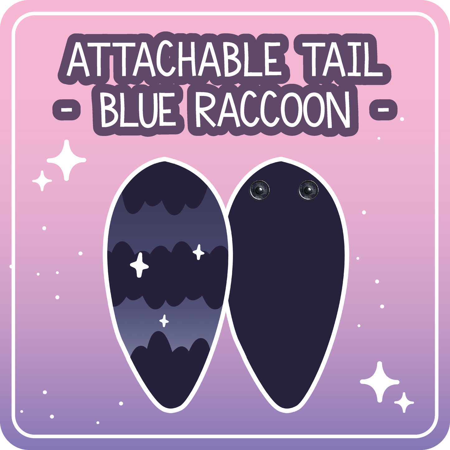 Kawaii Kompanions Ita Bag Exchangable Tails Raccoon