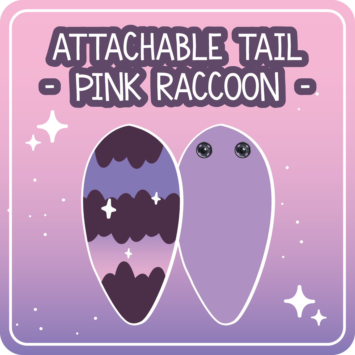 Kawaii Kompanions Ita Bag Exchangable Tails Raccoon