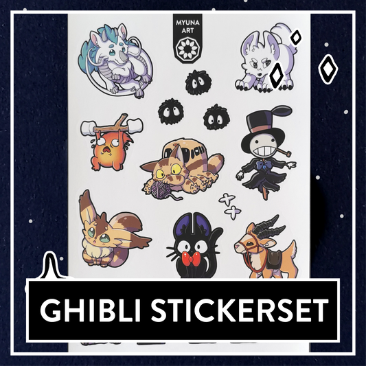 Anime Chibi Sticker Set