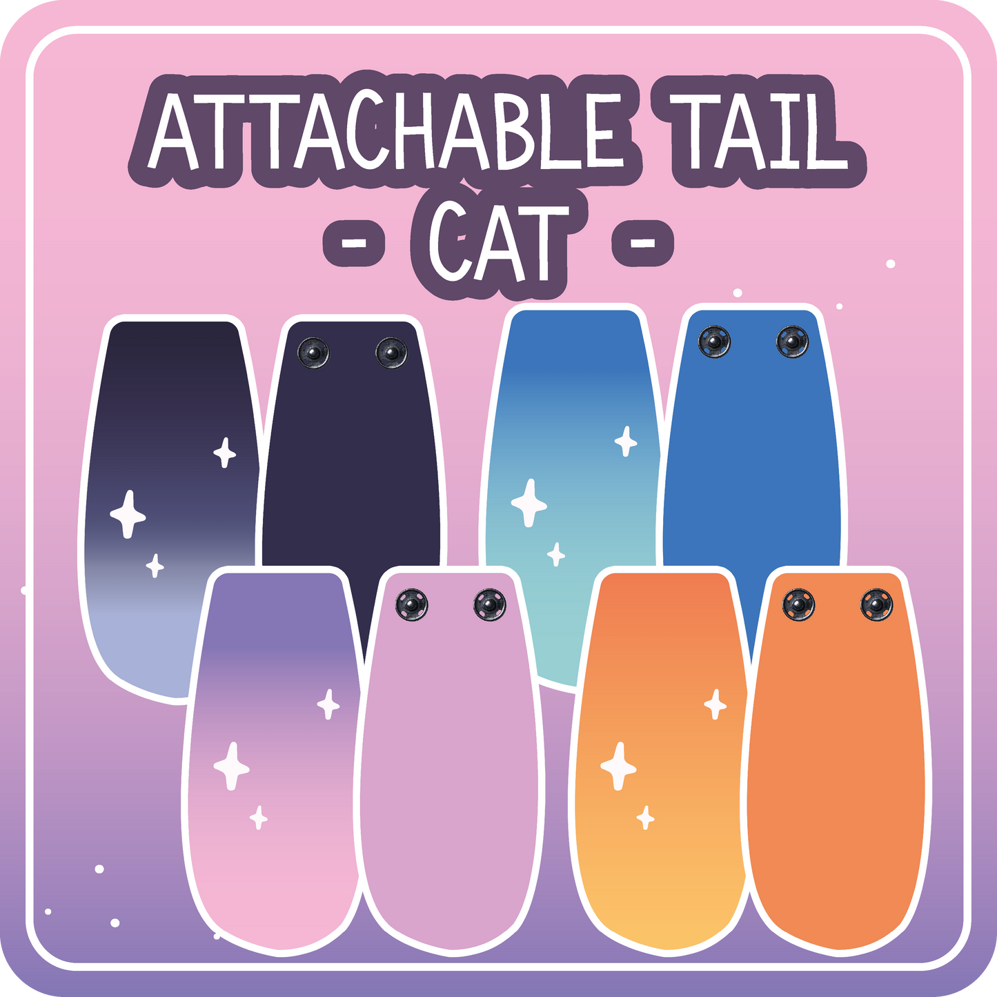 Kawaii Kompanions Ita Bag Exchangable Tails Cat