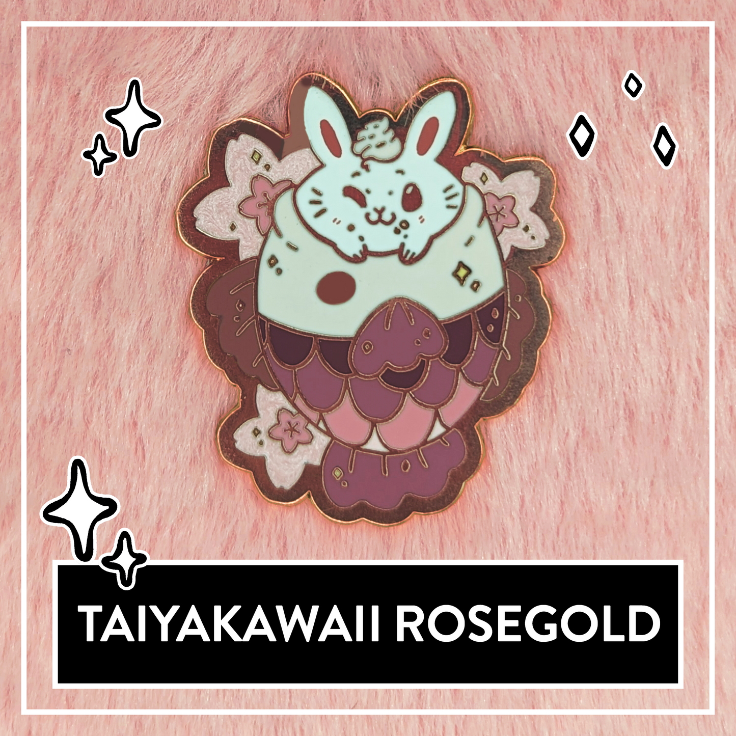Sakura Snacks - Taiyakawaii Pin Rosegold