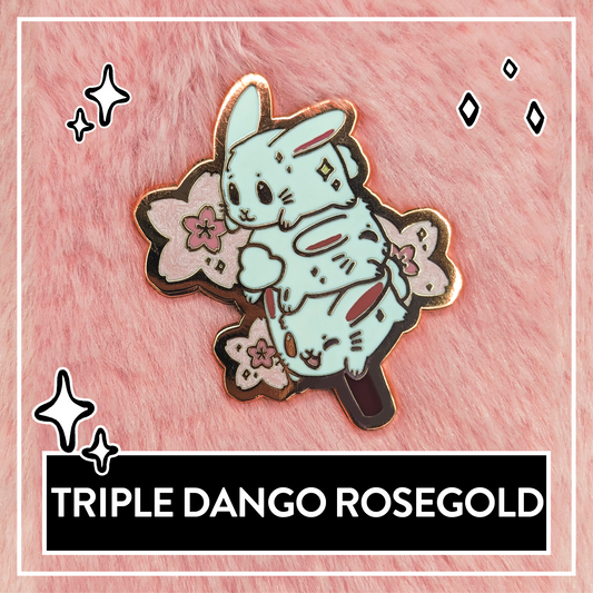 Sakura Snacks - Triple Dango Pin Rosegold