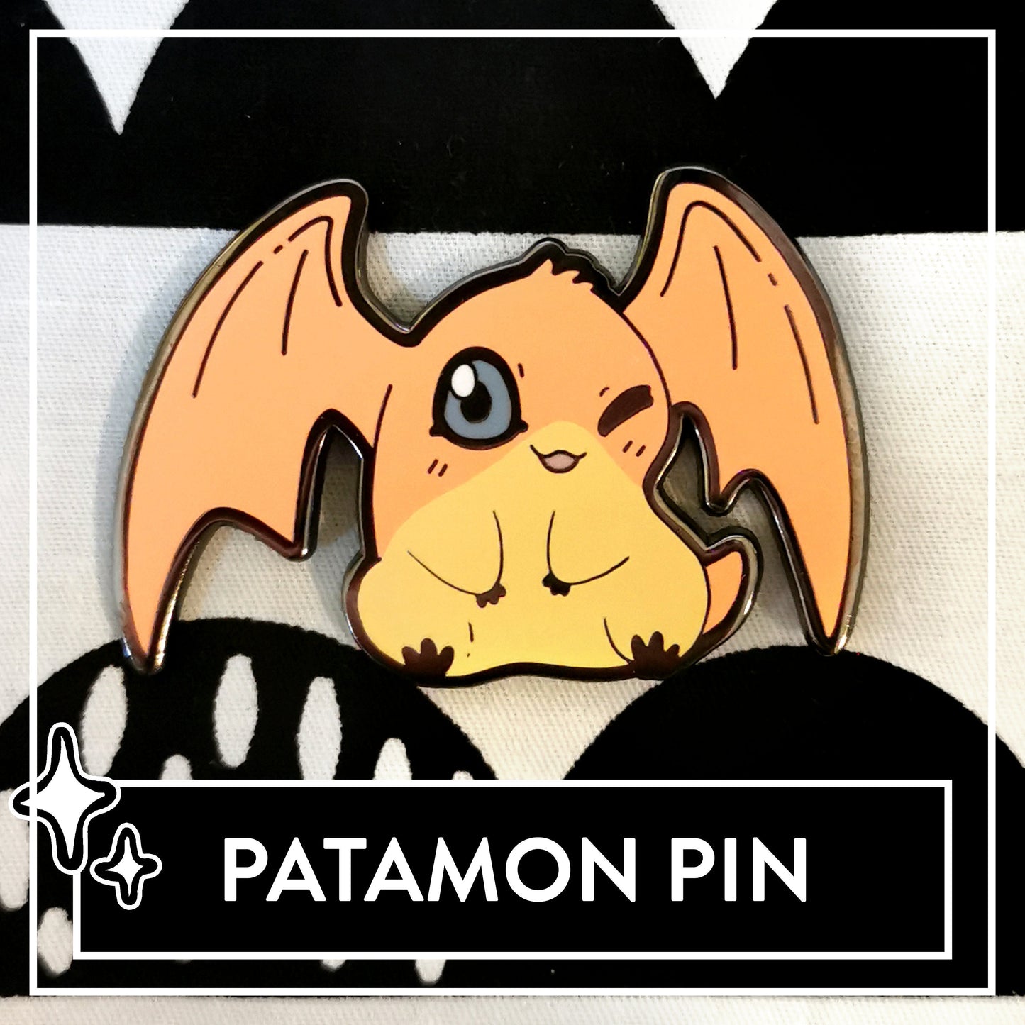 Patamon Digimon Enamel Pin