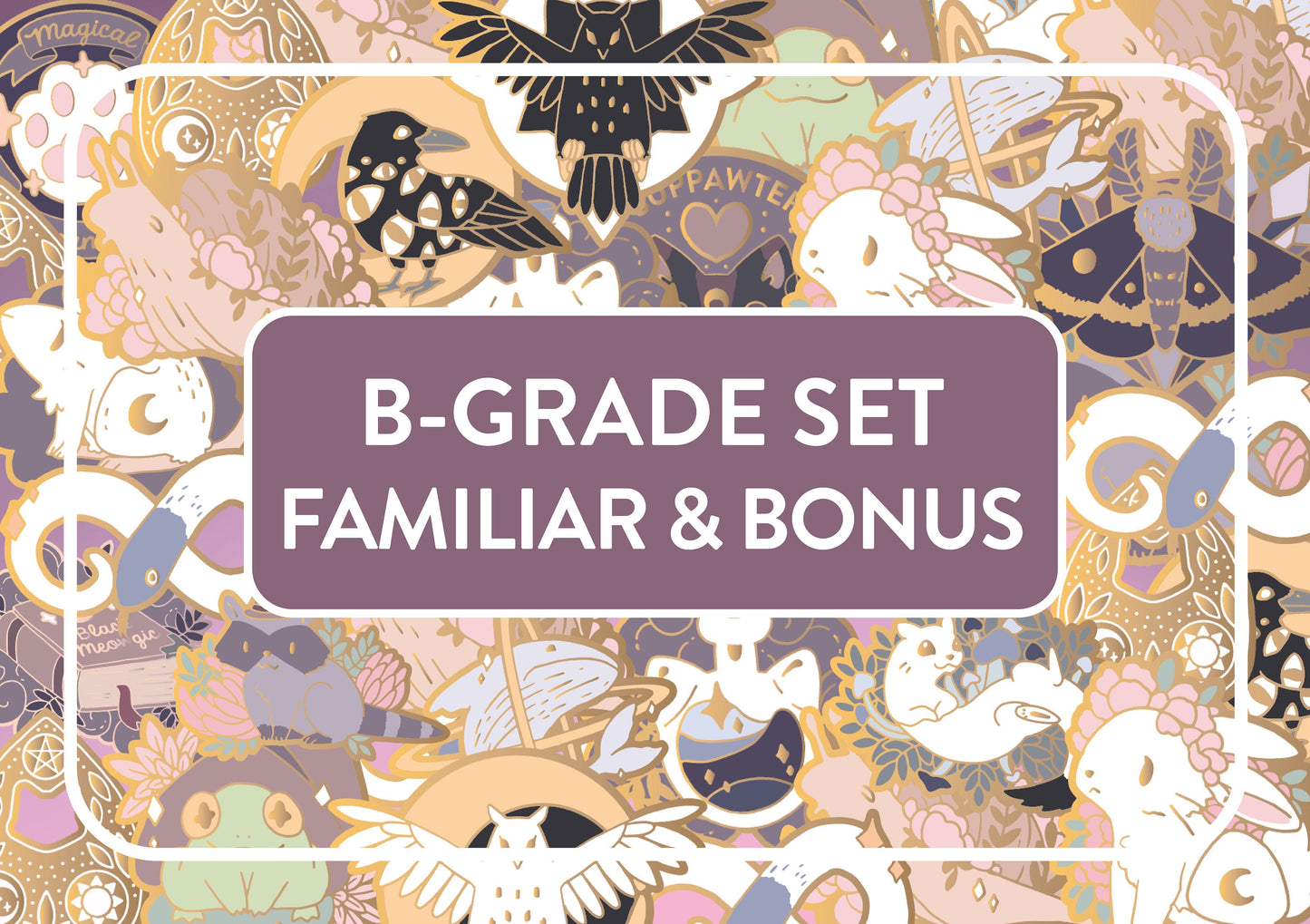 PIN SECONDS B-Grade Grab Bag, Lucky Bag with Hard Enamel Pins, Fanart, Own Art, Pop Culture <3 Surprise Bag with cute Pins