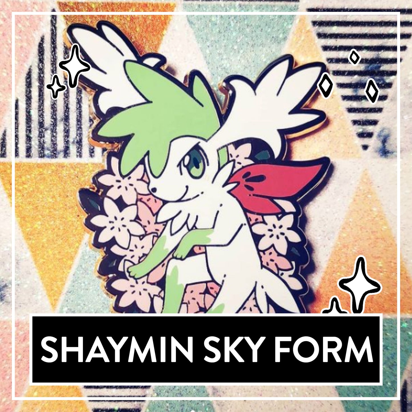 Shaymin Sky Form Hard Enamel Pin