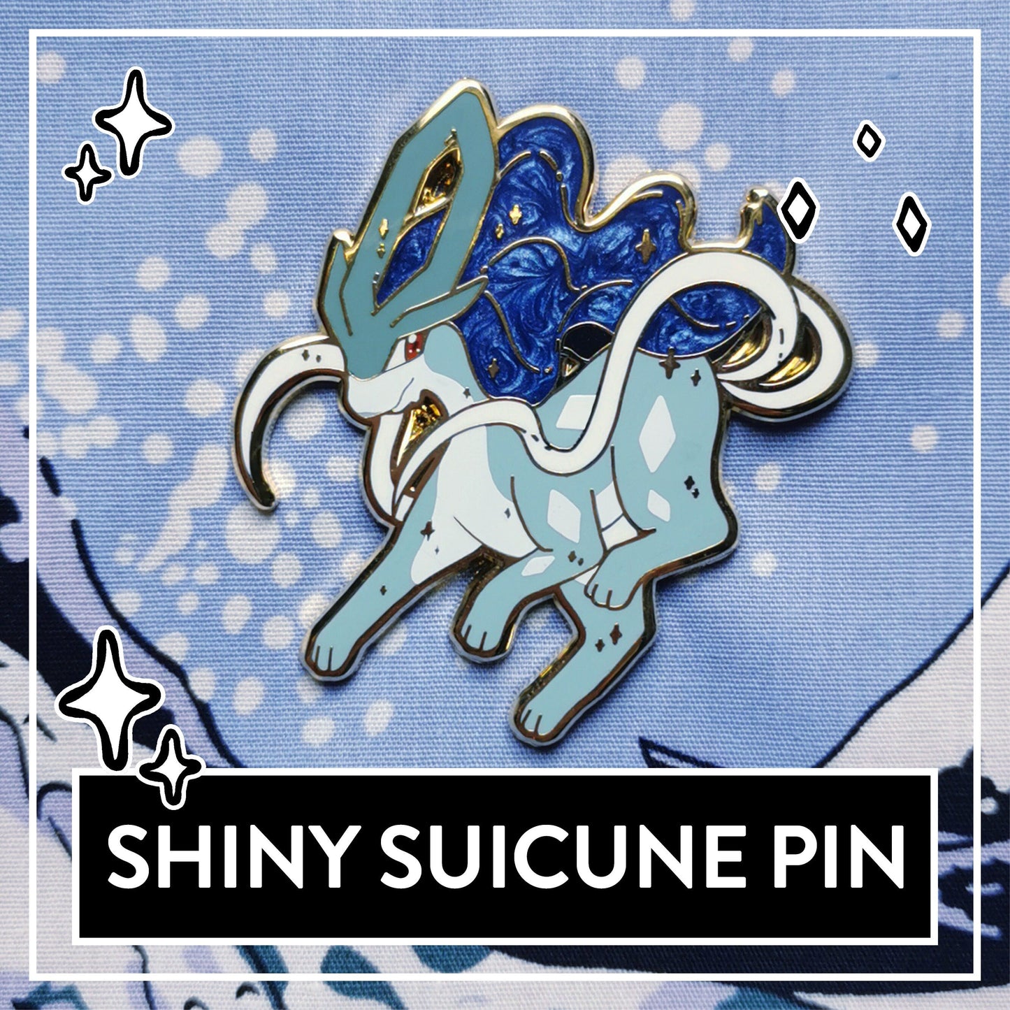 Shiny Suicine Pin - normal or shiny version