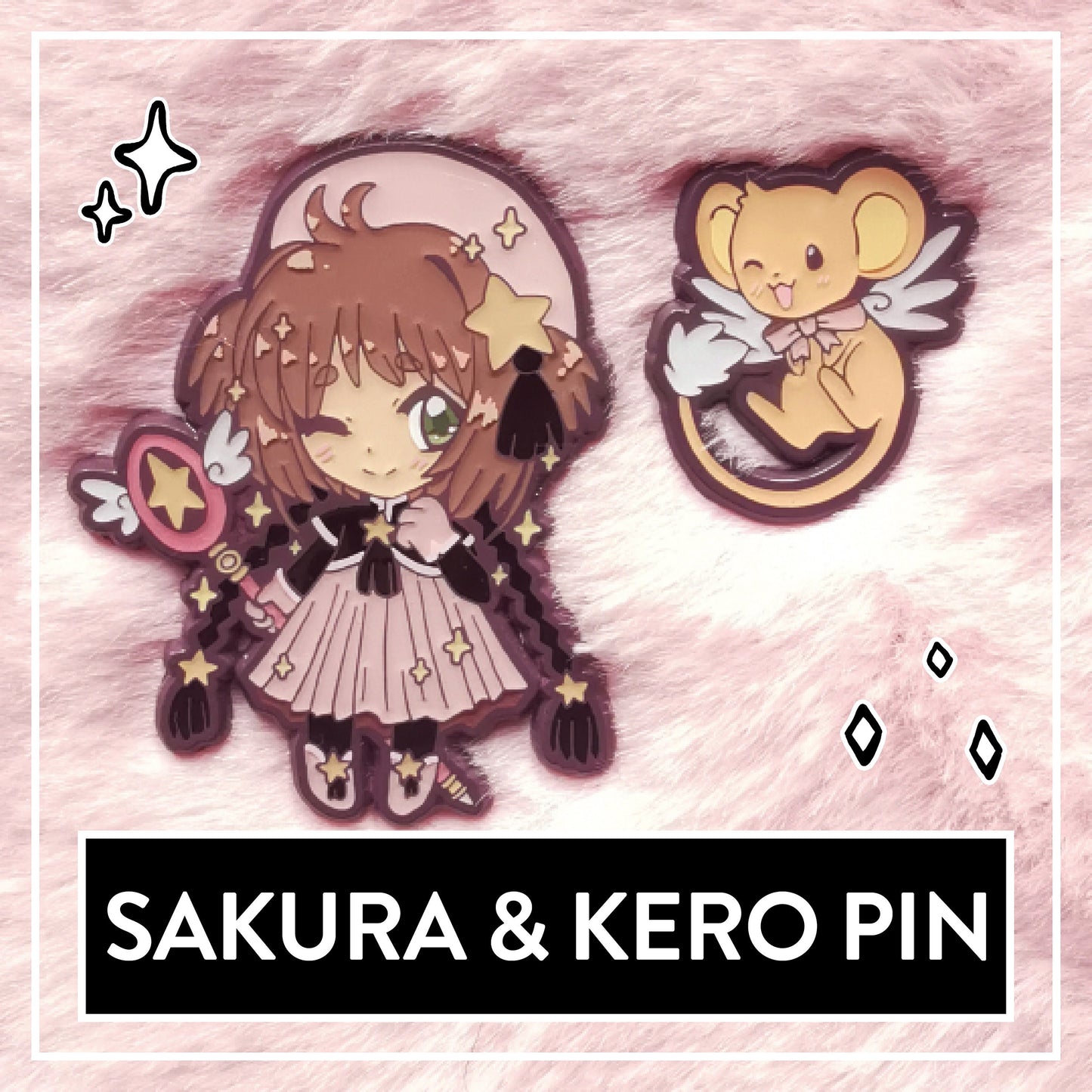 Cardcaptor Sakura & Kero Hard Enamel Pins