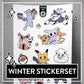 Pokemon Winter Sticker Set