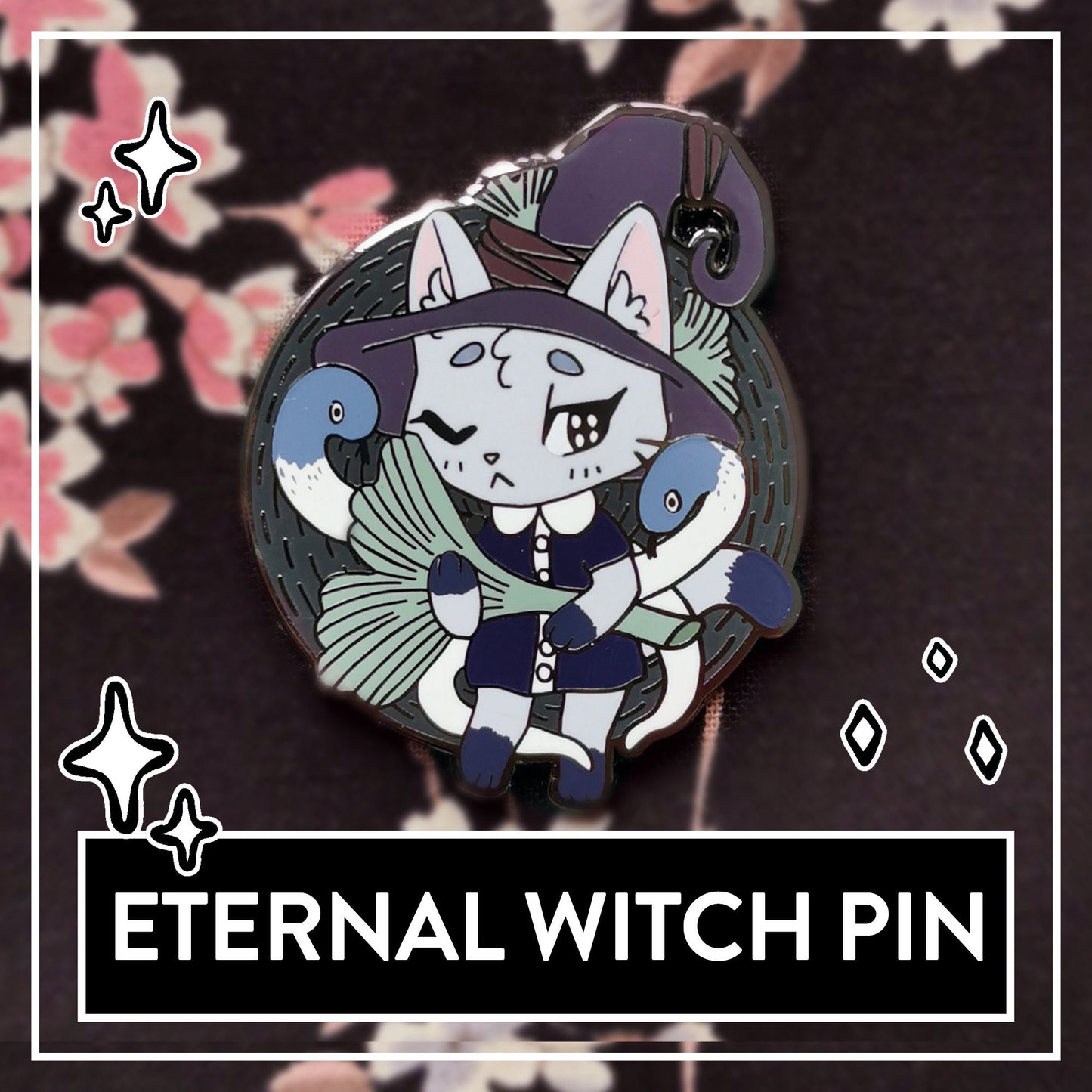 Eternal Witch Pin - Little Witch Acatemia Cat Witch Talisman Pins