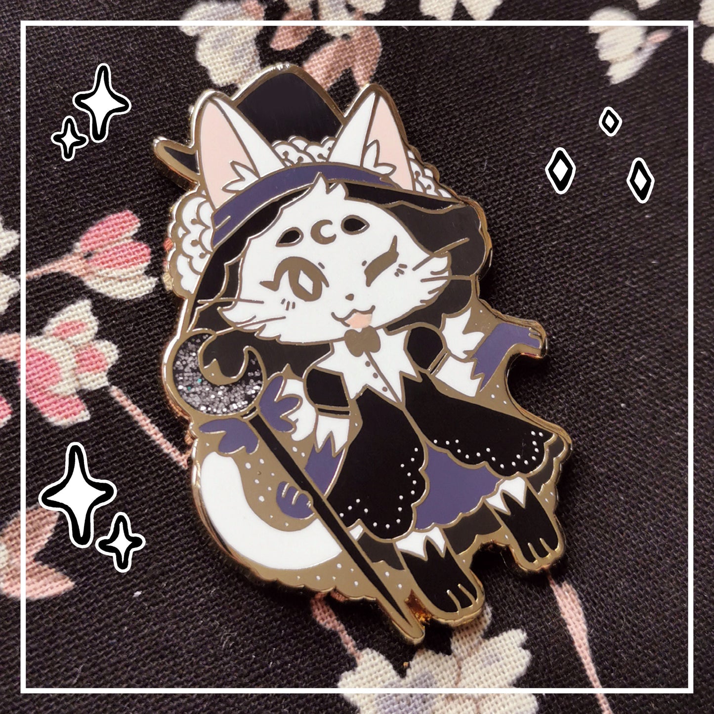 Night Witch Pin - Little Witch Acatemia Cat Witch Talisman Pins