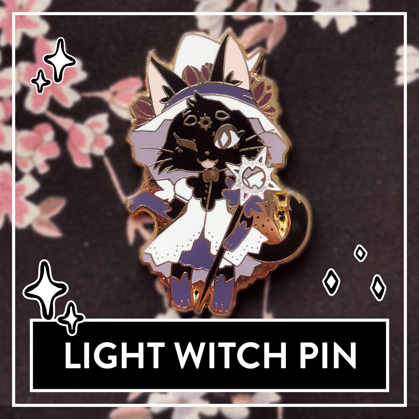 Light Witch Pin - Little Witch Acatemia Cat Witch Talisman Pins