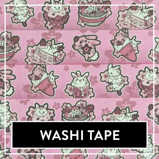 Sakura Snacks - Washi Tape featuring all 7 designs